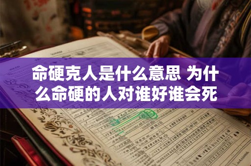 命硬克人是什么意思 为什么命硬的人对谁好谁会死 命硬克人是什么意思 为什么命硬的人对谁好谁会死