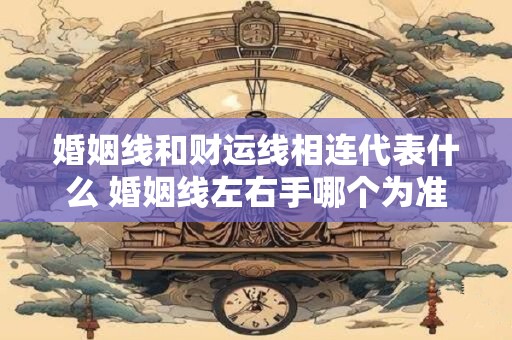 婚姻线和财运线相连代表什么 婚姻线左右手哪个为准