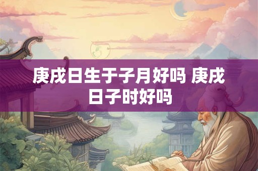 庚戌日生于子月好吗 庚戌日子时好吗