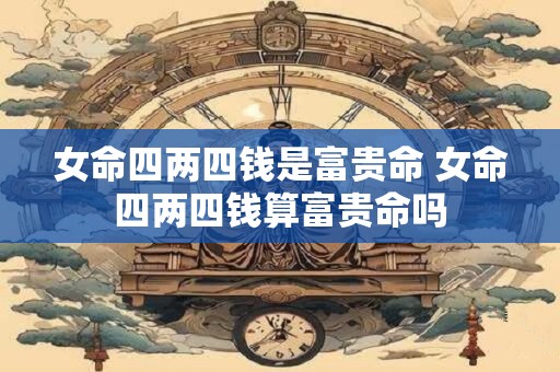 女命四两四钱是富贵命 女命四两四钱算富贵命吗
