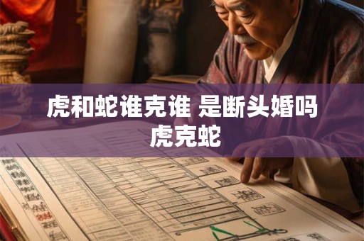 虎和蛇谁克谁 是断头婚吗 虎克蛇