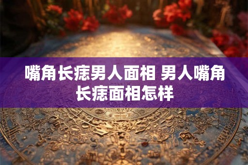 嘴角长痣男人面相 男人嘴角长痣面相怎样