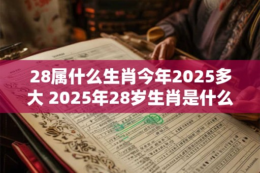 28属什么生肖今年2025多大 2025年28岁生肖是什么