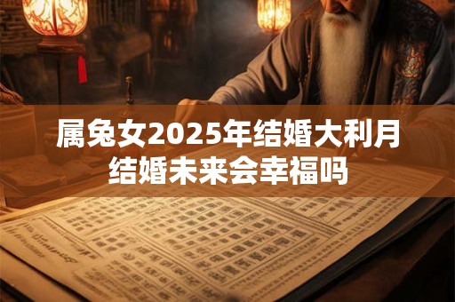 属兔女2026年结婚大利月结婚未来会幸福吗