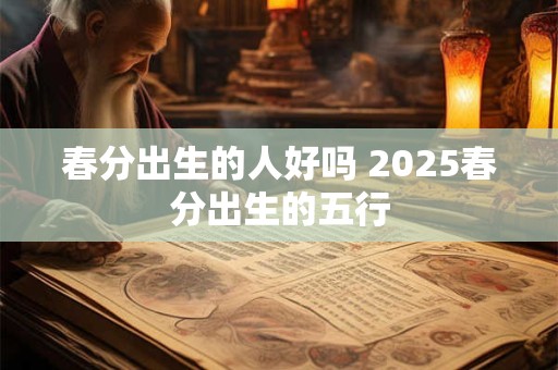 春分出生的人好吗 2025春分出生的五行 春分出生的人好吗 2025春分出生的五行