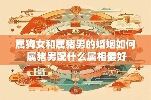 属狗女和属猪男的婚姻如何 属猪男配什么属相最好