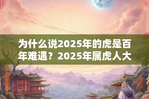 为什么说2025年的虎是百年难遇？2025年属虎人大忌颜色