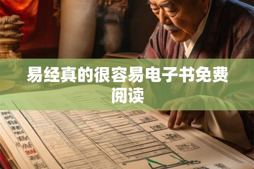易经真的很容易电子书免费阅读