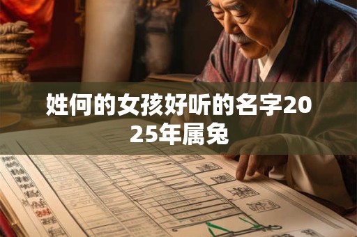 姓何的女孩好听的名字2025年属兔 姓何的女孩好听的名字2025年属兔