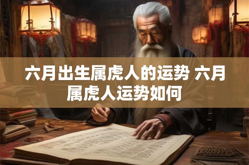 六月出生属虎人的运势 六月属虎人运势如何