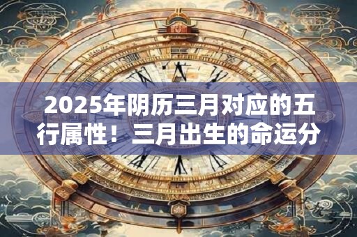 2026年阴历三月对应的五行属性！三月出生的命运分析