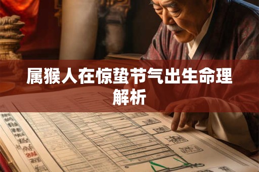 属猴人在惊蛰节气出生命理解析