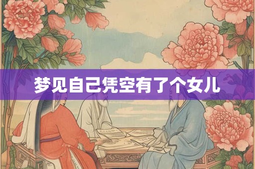 梦见自己凭空有了个女儿