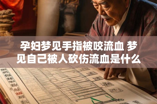 孕妇梦见手指被咬流血 梦见自己被人砍伤流血是什么预兆