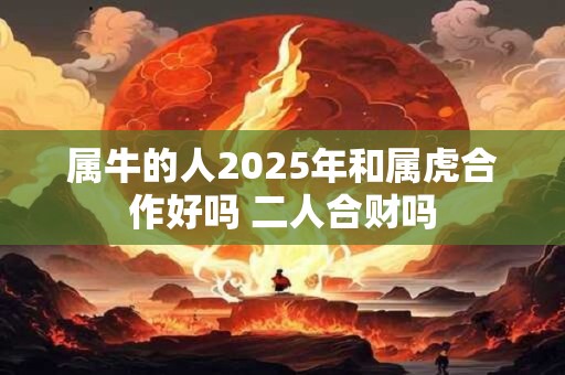 属牛的人2025年和属虎合作好吗 二人合财吗