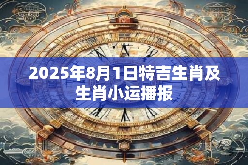 2025年8月1日特吉生肖及生肖小运播报