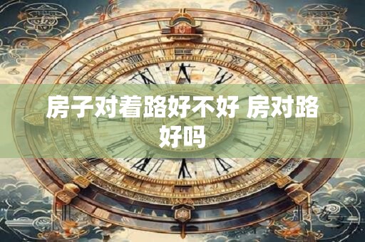 房子对着路好不好 房对路好吗