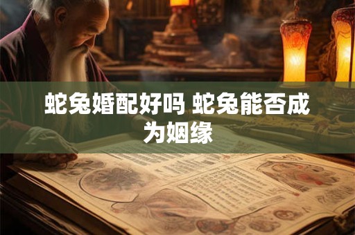 蛇兔婚配好吗 蛇兔能否成为姻缘