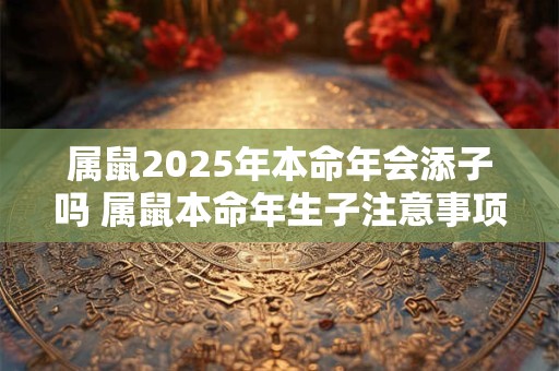 属鼠2025年本命年会添子吗 属鼠本命年生子注意事项