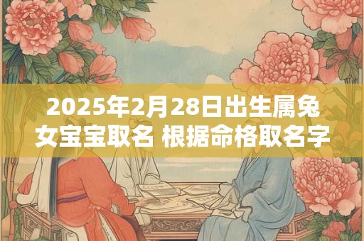 2025年2月28日出生属兔女宝宝取名 根据命格取名字