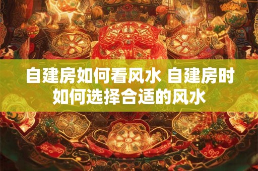 自建房如何看风水 自建房时如何选择合适的风水