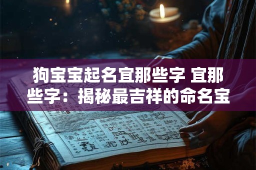 狗宝宝起名宜那些字 宜那些字：揭秘最吉祥的命名宝典