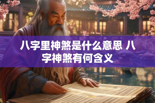 八字里神煞是什么意思 八字神煞有何含义