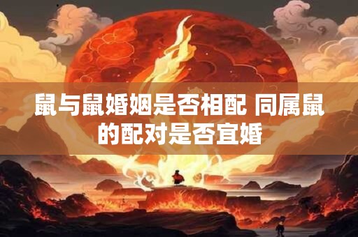 鼠与鼠婚姻是否相配 同属鼠的配对是否宜婚