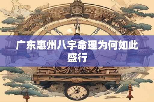 广东惠州八字命理为何如此盛行