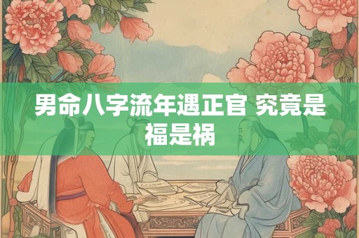 男命八字流年遇正官 究竟是福是祸