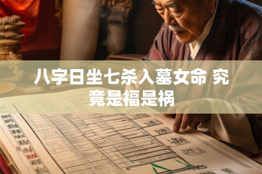 八字日坐七杀入墓女命 究竟是福是祸 八字日坐七杀入墓女命 究竟是福是祸
