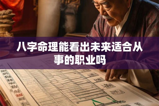 八字命理能看出未来适合从事的职业吗 八字命理能看出未来适合从事的职业吗