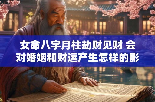 女命八字月柱劫财见财 会对婚姻和财运产生怎样的影响呢