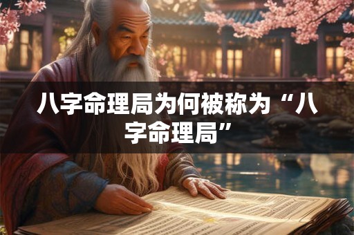 八字命理局为何被称为“八字命理局” 八字命理局为何被称为“八字命理局”