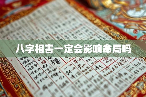八字相害一定会影响命局吗