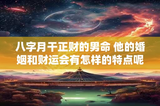 八字月干正财的男命 他的婚姻和财运会有怎样的特点呢