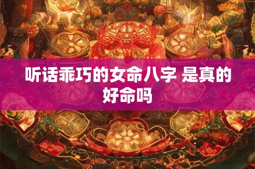 听话乖巧的女命八字 是真的好命吗 听话乖巧的女命八字 是真的好命吗