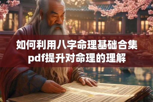 如何利用八字命理基础合集pdf提升对命理的理解