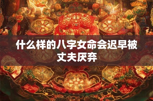 什么样的八字女命会迟早被丈夫厌弃