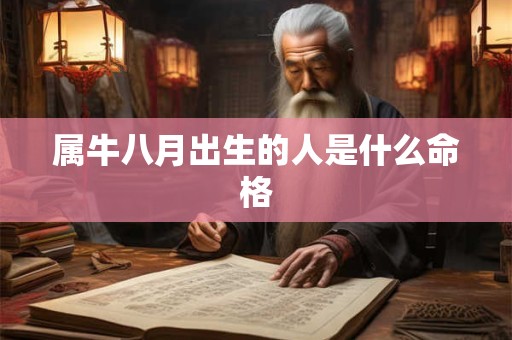 属牛八月出生的人是什么命格 属牛八月出生的人是什么命格