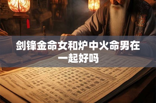 剑锋金命女和炉中火命男在一起好吗