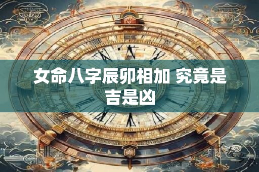 女命八字辰卯相加 究竟是吉是凶