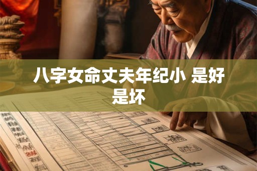 八字女命丈夫年纪小 是好是坏