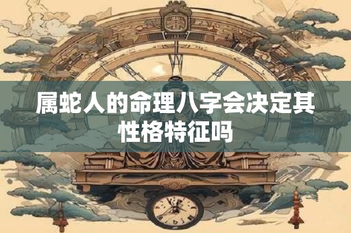 属蛇人的命理八字会决定其性格特征吗
