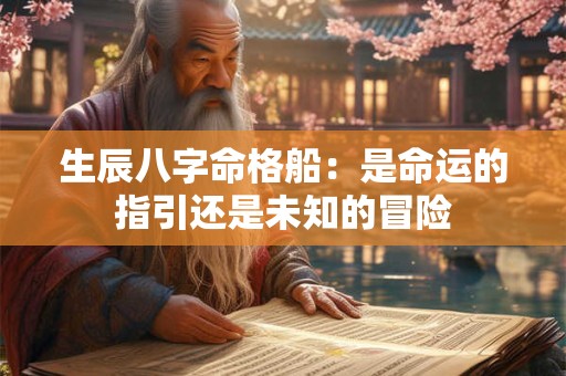 生辰八字命格船：是命运的指引还是未知的冒险