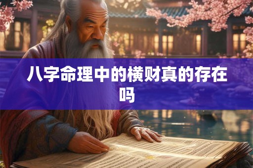 八字命理中的横财真的存在吗