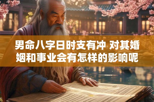男命八字日时支有冲 对其婚姻和事业会有怎样的影响呢