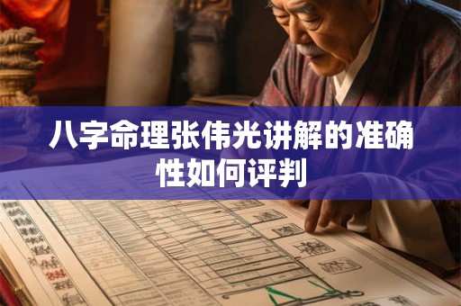 八字命理张伟光讲解的准确性如何评判