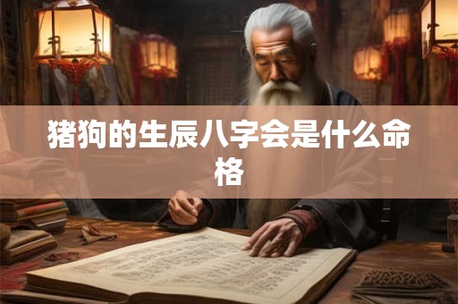 猪狗的生辰八字会是什么命格