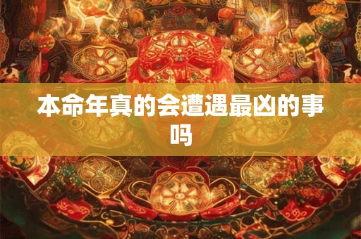 本命年真的会遭遇最凶的事吗